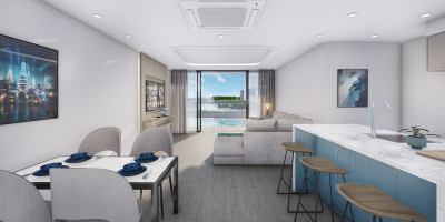 Grand 3-Bedroom Suite – 145 SQ.M | Direct Pool Access & Partial Sea View