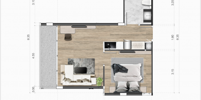 Serene 1-Bedroom Suite with Jungle View – 47 sq.m. of Pure Comfort