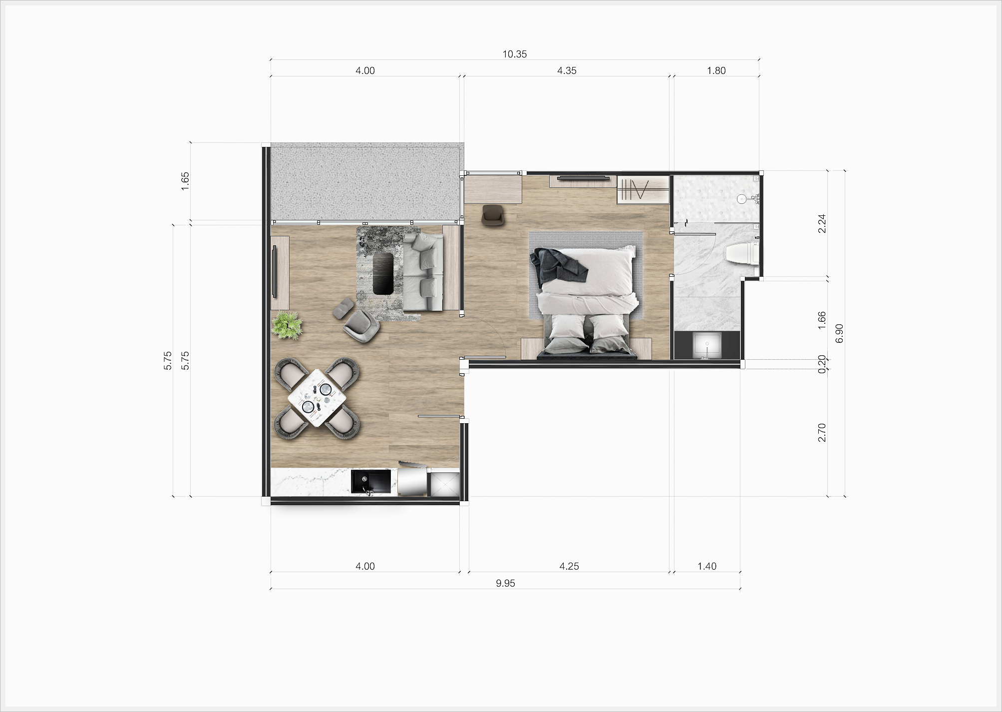 Deluxe 2-Bedroom Residence with Sea & Pool Views